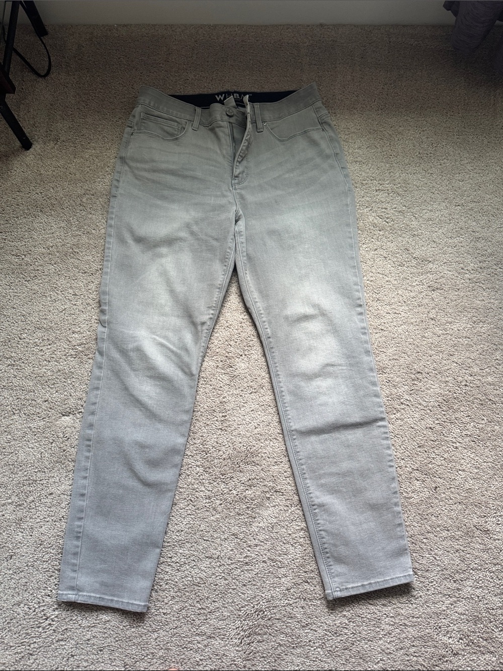 White House Black Market Black and Light Gray Jeans with WHBM Label - Picture 6 of 6